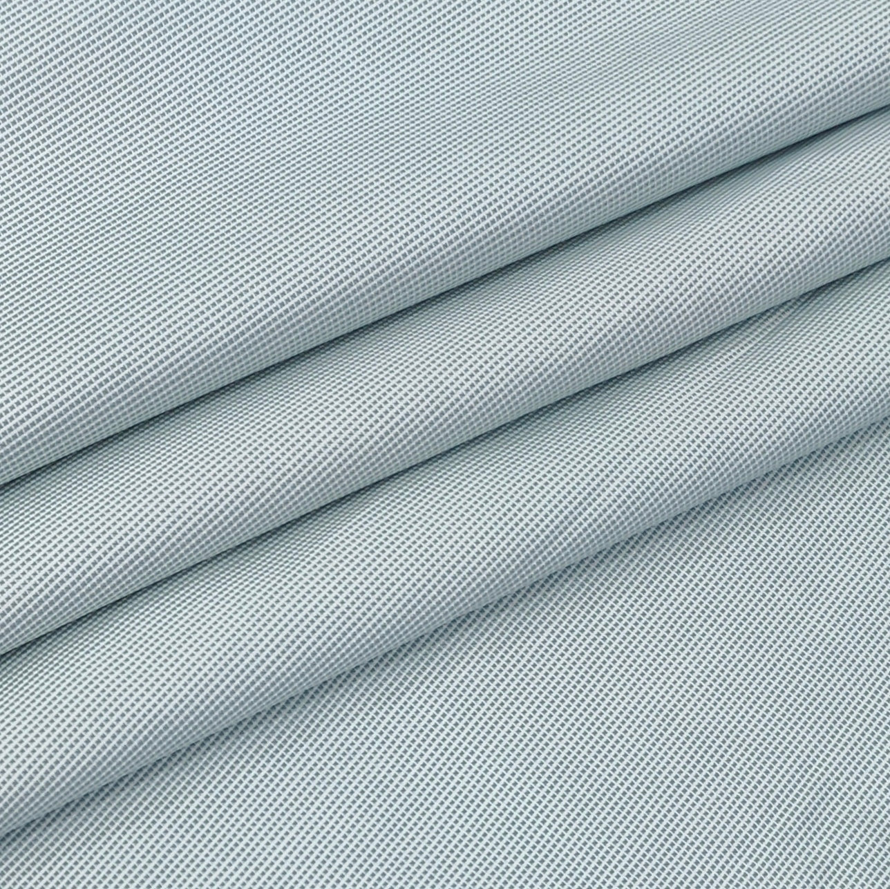 Shirt Fabric Arvind 100% Pure Cotton Micro Check Colour Greenish Grey